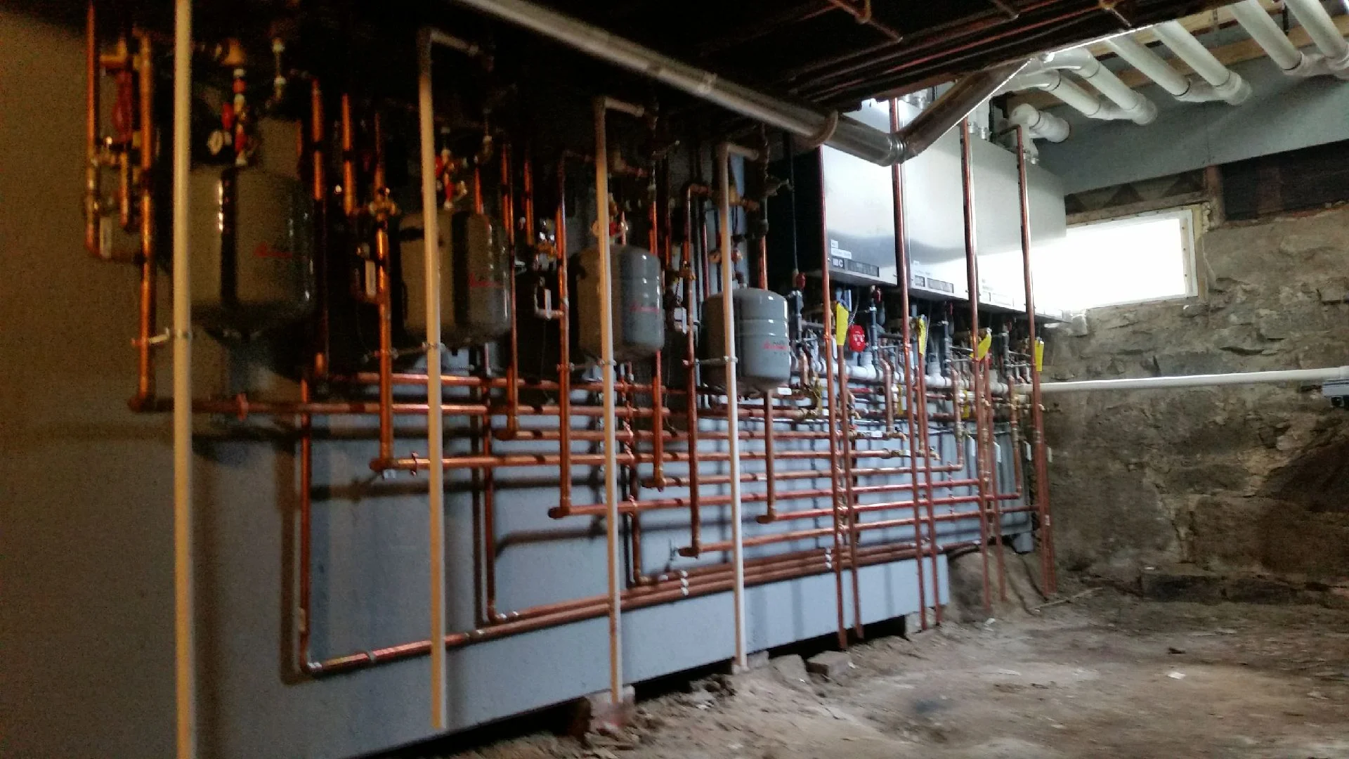 Boiler installation by Milford Plumbing & Heating