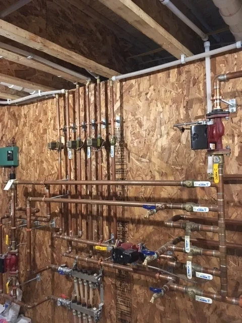 Professional piping installation by Milford Plumbing & Heating